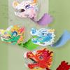 3D Chinese Dragon Head Mask Traditional Children's Making Material Pack  Festival Supplies