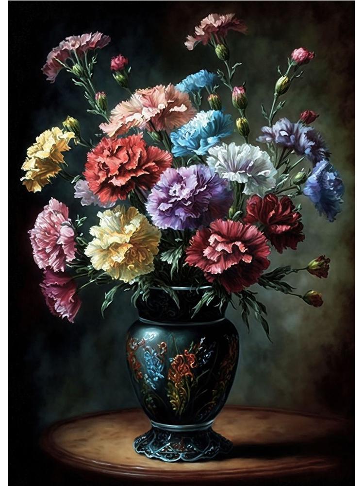 Скандинавский яркий натюрморт с цветами, цветочным искусством, плакатом, холстом, картиной, абстрактным винтажным настенным искусством для гостиной, украшения дома