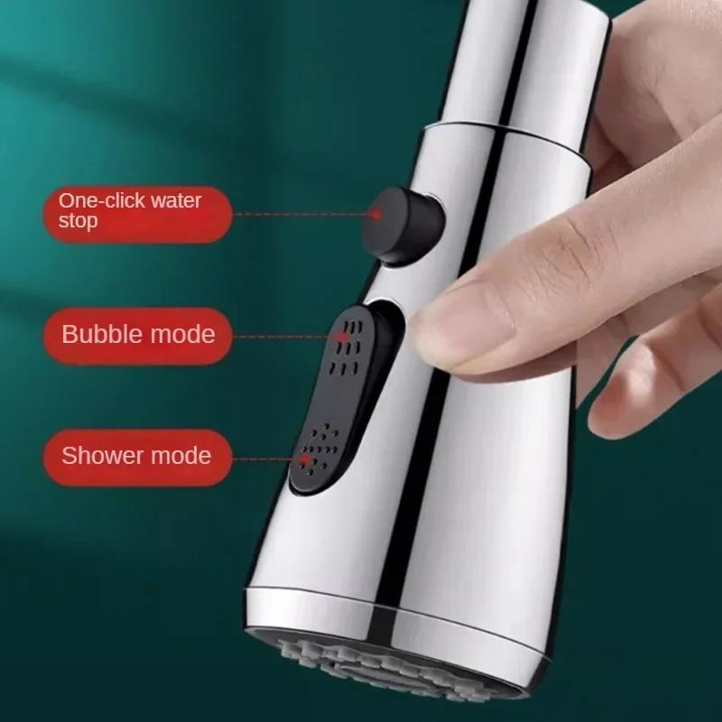 Универсальный вращающийся на 360 градусов кухонный кран-удлинитель аэратор пластиковый фильтр для мойки кухонный кран сменный серебристо-черный