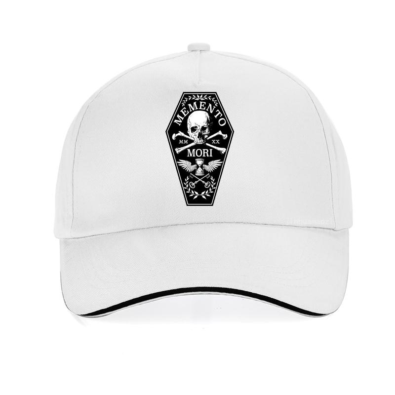Шляпа Memento Mori, 100% чистый хлопок, Memento Mori Remember Death, римские цифры, череп и кости, гроб, крутая бейсболка