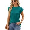 Summer Women's T-shirt New Solid Color Round Neck Loose Short-sleeved T-shirt Tops
