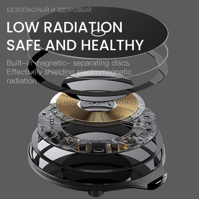 Тонкая беспроводная зарядная панель с USB-кабелем для мобильного телефона