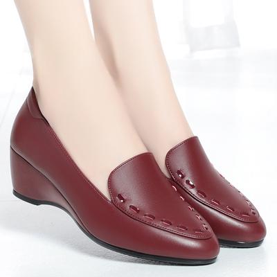 Женские классические высококачественные весенние туфли-клинья, слипоны, противоскользящие танцевальные туфли, модные, удобные офисные туфли, элегантные, на каждый день для мамы