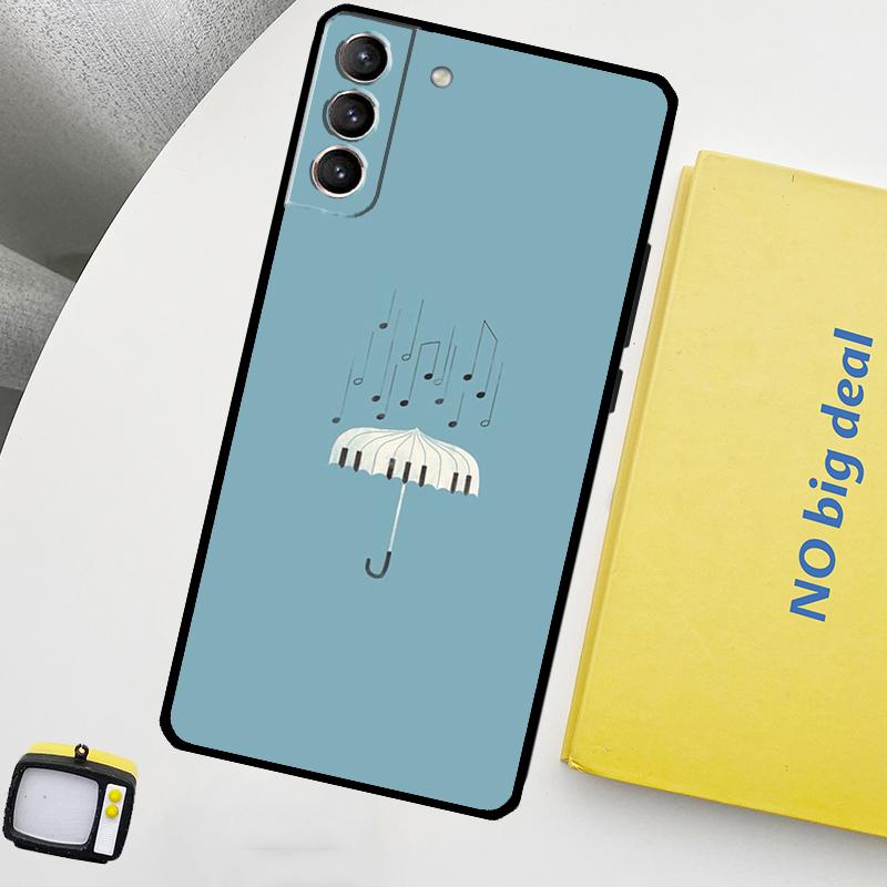 Minimalist Music Lover Phone Case For Samsung Galaxy S25 S26 Ultra S20 S21 S22 S23 Plus S10 S25 FE S24 Ultra Cover