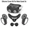 Новый Прочный Мягкий Набор из 5 Силиконовых Защитных Чехлов VR Аксессуары Для Meta Quest 3S Комплект Чехлов Рождественский Подарок