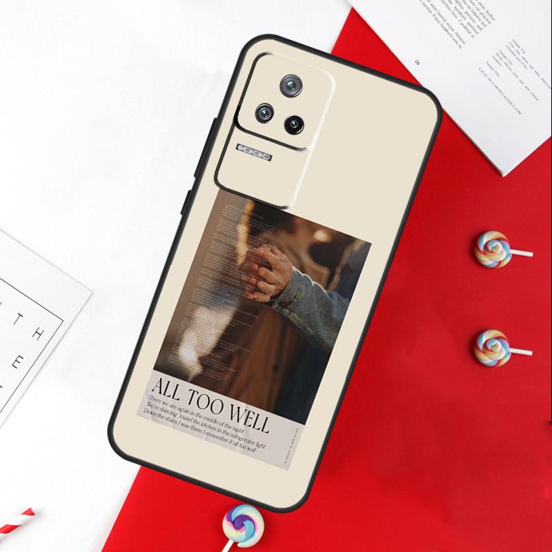 Чехол для Xiaomi 11T 12T 13T 14T Pro 13 14 15 Ultra POCO X7 Pro X3 X5 X6 F5 F6 M6 Pro с текстом песни All Too Well