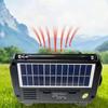 Solar Hand Crank Emergency Radio Rechargeable Waterproof Bluetooth-compatible Speaker AM/FM Solar Powered
