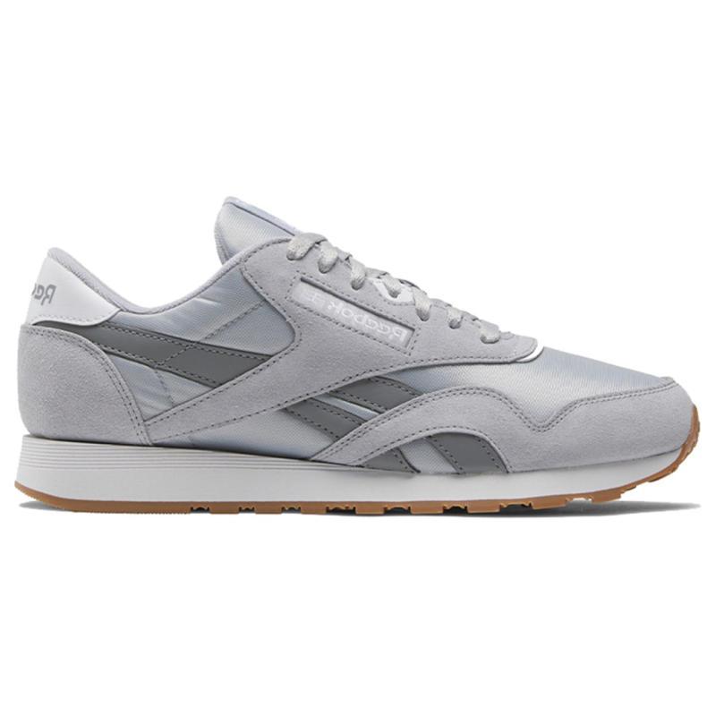 Reebok Классические нейлоновые кроссовки с низкой посадкой для бега Унисекс Серые кроссовки 100074325