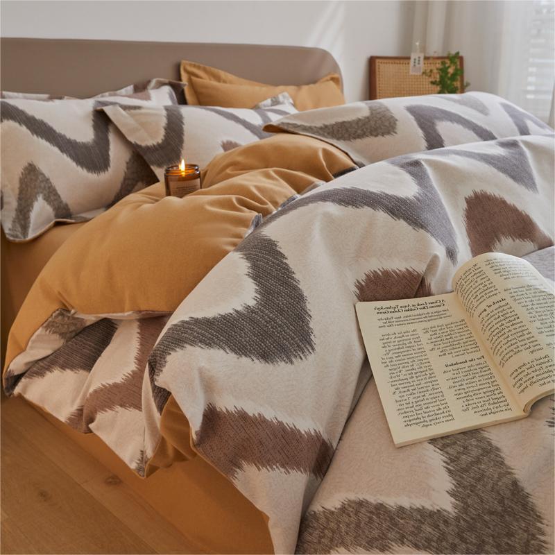 Утолщенный комплект из четырех предметов, пододеяльник, простыня, комплект из трех предметов для односпальной кровати в общежитии