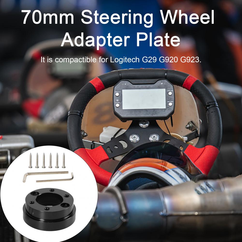 Пластина для игровой консоли для гонок, антикоррозийная 70-миллиметровая пластина-адаптер для рулевого колеса, идеально подходит для игровой консоли для гонок из сплава