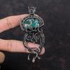 Copper Azurite Malachite Pendant Copper Wire Wrapped Gemstone Pendant Copper Jewelry Handmade Pendant Ethnic Jewelry Special Occasion Gift