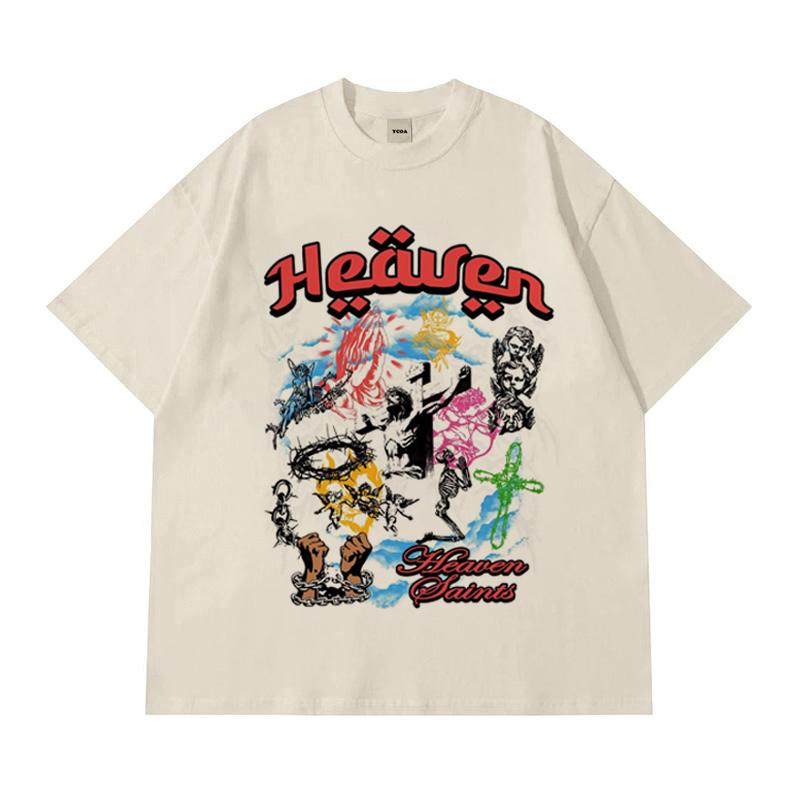 Men TShirt Hip Hop Graphic Oversized 100 Cotton Aesthetic Harajuku High Quality Short Sleeve Tops Tees Y2k Streetwear Clothing