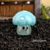 Luminous Mini Colorful Mushroom Ornament Cartoon Colorful Model Micro Landscape Dollhouse Miniature Toy Car Decoration