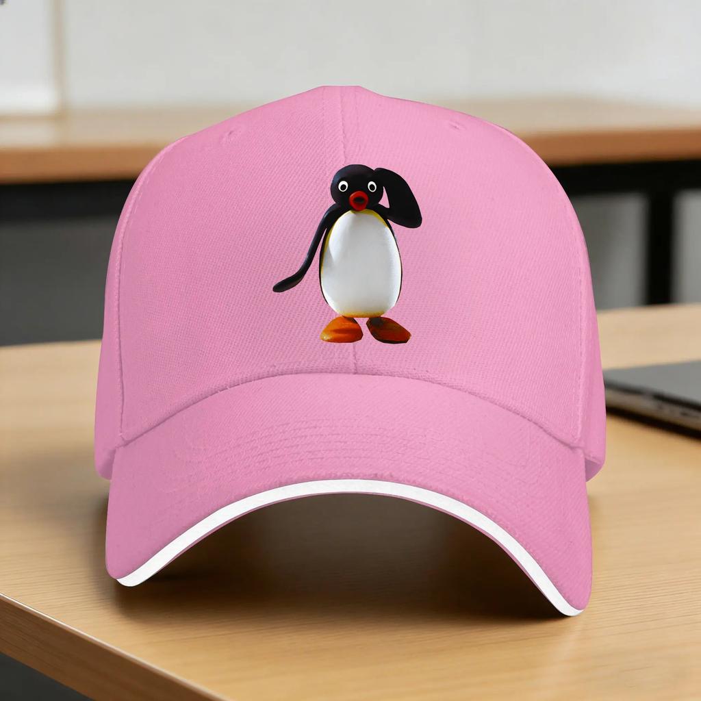 Noot Noot Pingu Funny Pingu Meme Casual Baseball Cap Outdoor Sport Trucker Hat Summer SunProof Unisex Adult DIY Print Snapback Cap