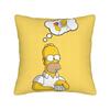 Homer SSimpsons Donut Pattern Pillow Cover  Square Cushion Cover Fashion Pillow Case For Living Room Sofa
