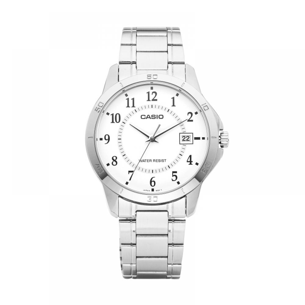 Casio Mtp V004d 7budf  Mtp V004d 7b  Аналоговые Студенческие Мужские Металлические Часы