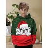 Christmas Children's Hoodie Santa Claus Print Boy Girl Sweatshirt Fashion Cartoon Kids Clothes Holiday Party Children's Clothing