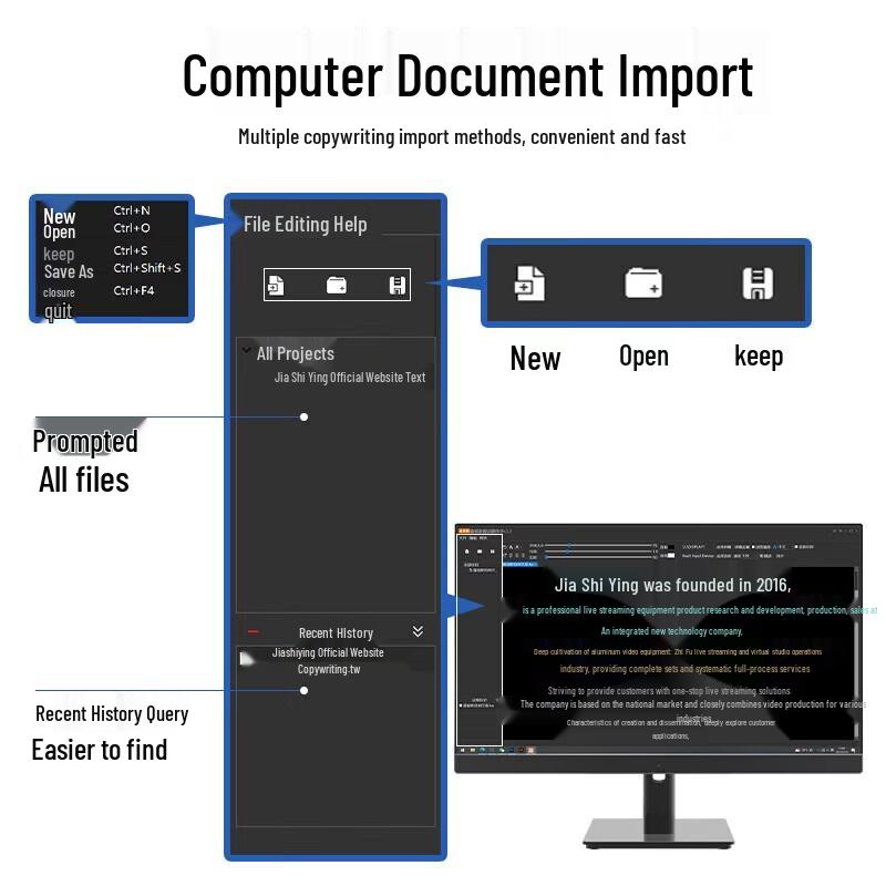 JiaShiYing JS27PLUS Professional Teleprompter