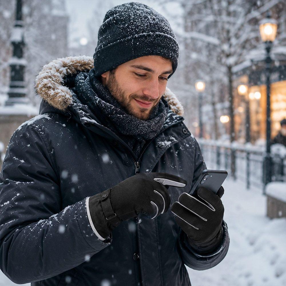 Warm Winter Gloves Touchscreen Outdoor Sports Gloves Fashion Cycling Gloves for Men