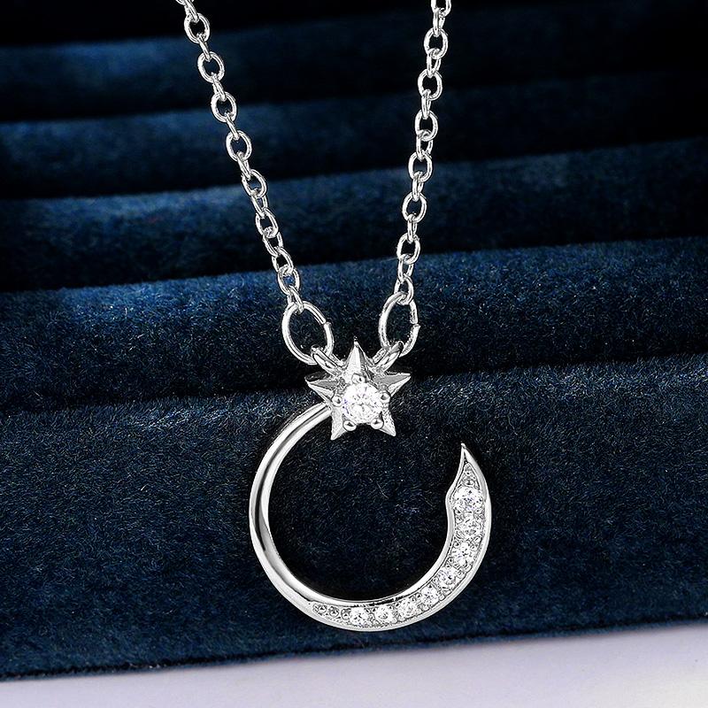 Новые модные женские ожерелья с подвесками и лунной звездой, стильное праздничное ожерелье для женщин, изысканный подарок, эффектные украшения на шею