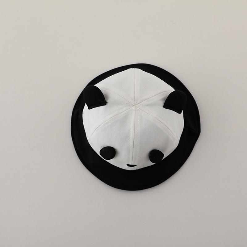 Милая детская шапочка для бассейна с пандой, цветная лоскутная детская солнцезащитная шапка для рыбака с рисунком из мультфильма, хлопковая дышащая козырька для детей 6-18 месяцев, мальчиков и девочек