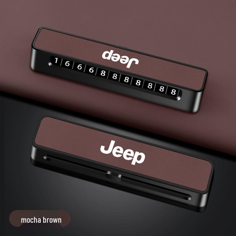 Jeep Compass Phone Number Plate Ornament Light - Grand Cherokee High-End Holder for Grand Commander