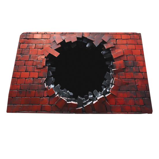 3D Напольный коврик с реалистичной иллюзией ямы Нескользящий коврик из кристального бархата для прихожей, гостиной, входной зоны, дверной коврик, домашний декор