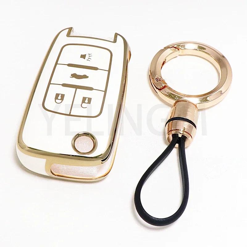 TPU Smart Key Case For Chevrolet Car Key Fob for Chevrolet Chevy Cruze Malibu Camaro Aveo Equinox Impala Sonic 2 3 4 5 Buttons