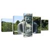 Art Canvas Home Decoration Prints Poster Modular Wall 5 Panel Figure Of The Buddha For Living Room Frame Pictures Painting No Frame