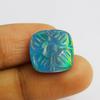 Lab Created Doublet Opal 8 Ct Square Cushion Stunning Certified Loose Gemstone