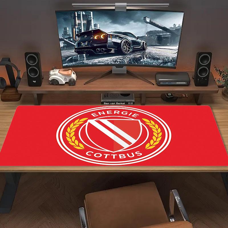FC Energie Cottbus Print Cushion Non-slip Laptop Tablet Big Mousepad XXL Mat Mini PC Playmat With Lock edge