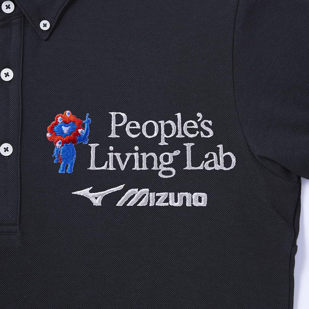 Рубашка Expo Myak Myak с коротким рукавом на пуговицах C2JAAB02 M Черная [Mizuno] Осака/Кансай [Мужская]