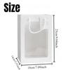 Прозрачный пакет для упаковки подарков с ручками, портативный пакет для цветов, пакет для подарков на день рождения, свадьбу, Рождество, День святого Валентина