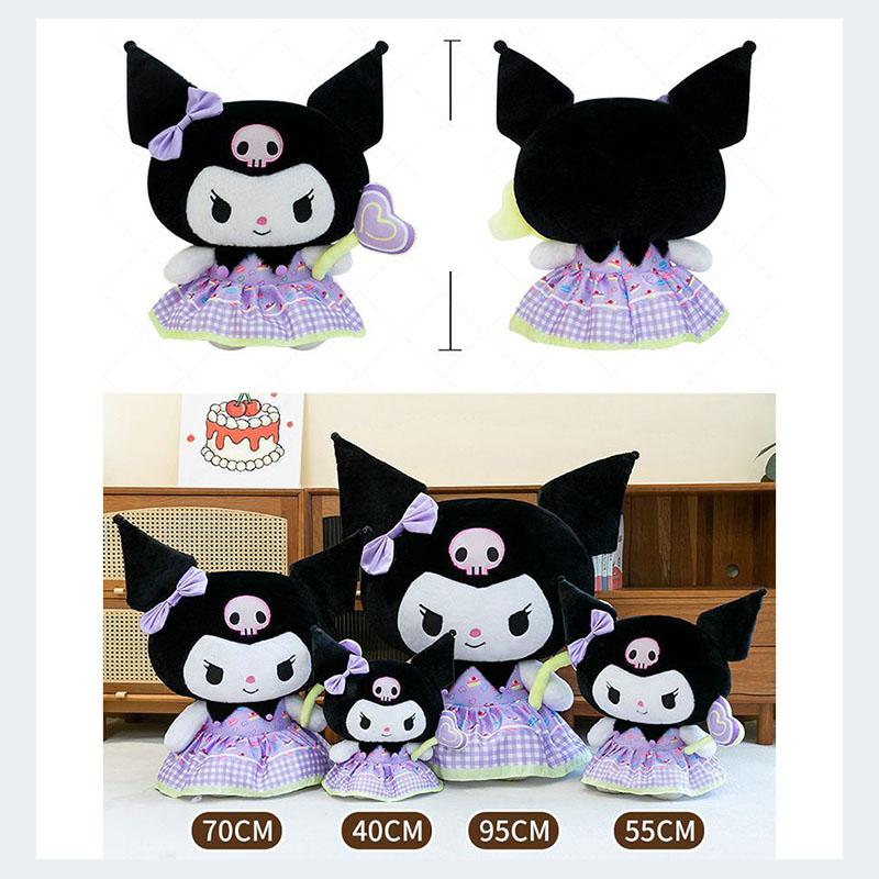 Плюшевая игрушка Sanrio Куроми, Моя Мелоди, Почакко, 40 см, Большой размер, С платьем-леденцом, Сквиши, Мягкая игрушка, Кукла, Для подарка на день рождения