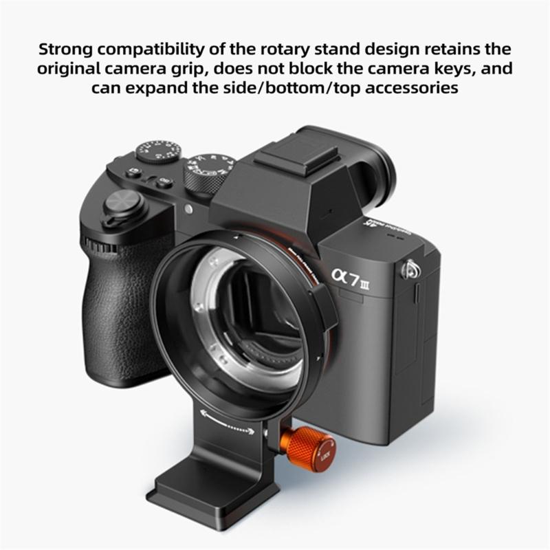 Rotatable Horizontal-To-Vertical Tripod Mount Collar Lens Collar Quick Release for DSLR Mount For Stable Photography