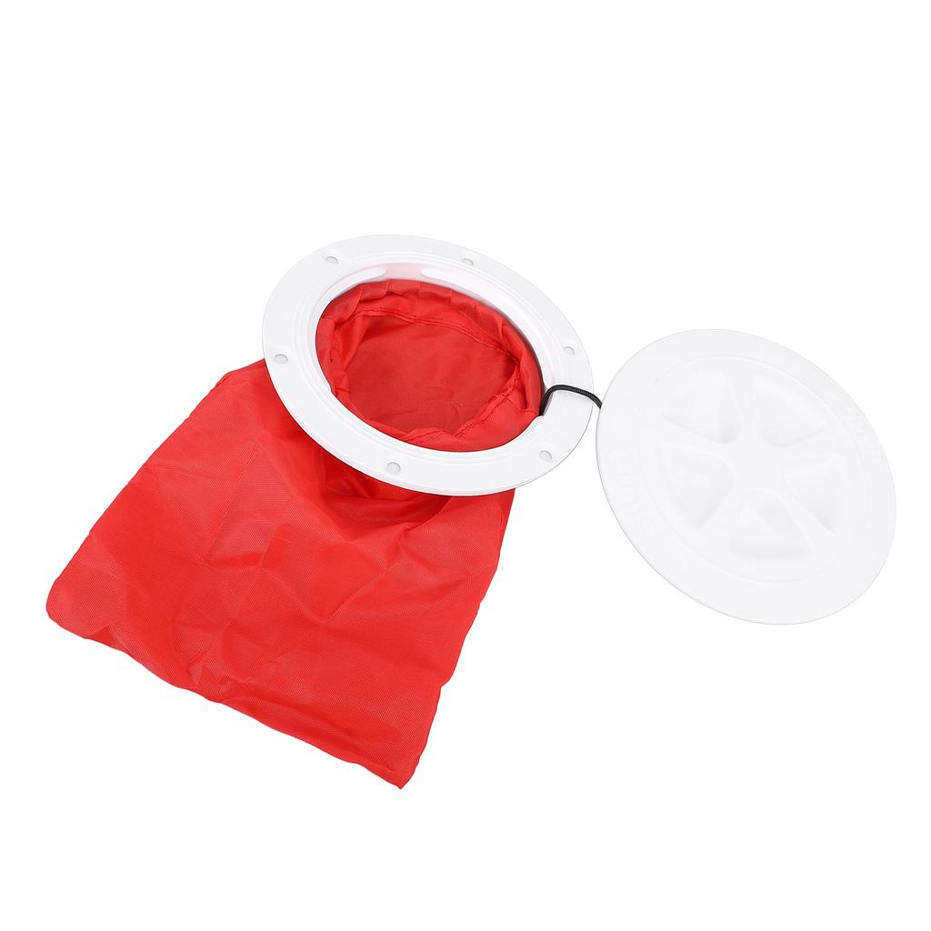 Комплект палубной пластины 6 дюймов с сумкой для хранения Круглая герметичная крышка люка для морских яхт, лодок, каяков Белая