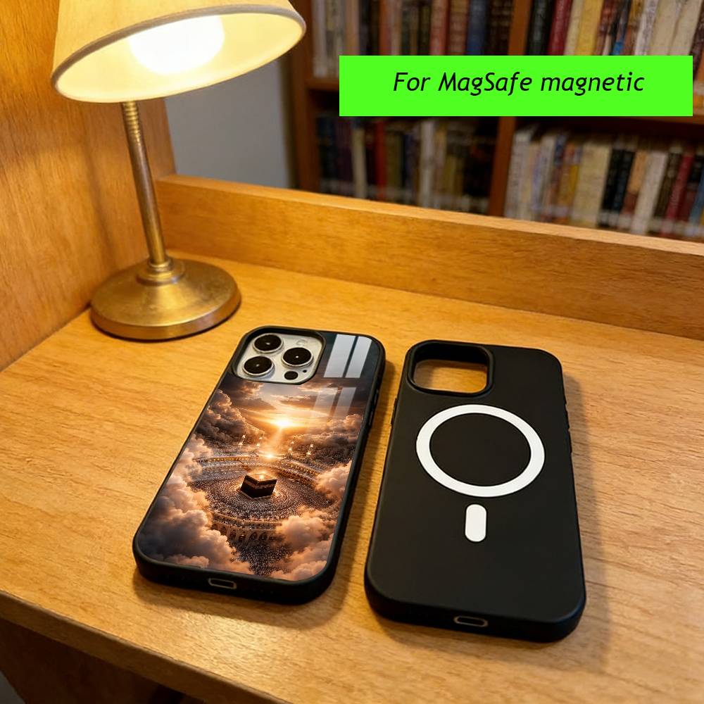 Чехол для телефона на тему Священной Земли Ислама Мекка Для iPhone17,16,15,14,13,12,11 Plus,Pro Магнитный Для Magsafe Беспроводная Зарядка