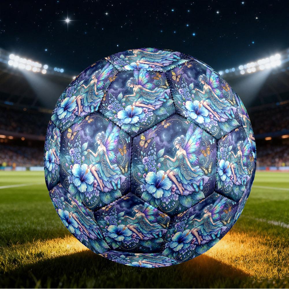 1pc Fairy Garden Night Size 5 Soccer Ball Professional Lightweight Durable Match Training Football Indoor &Outdoor Sports BallTraining Ball y23