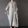 5XL Vintage Long Dress Women Fashion Plus Size Long Sleeve Loose Cotton Boho Dresses