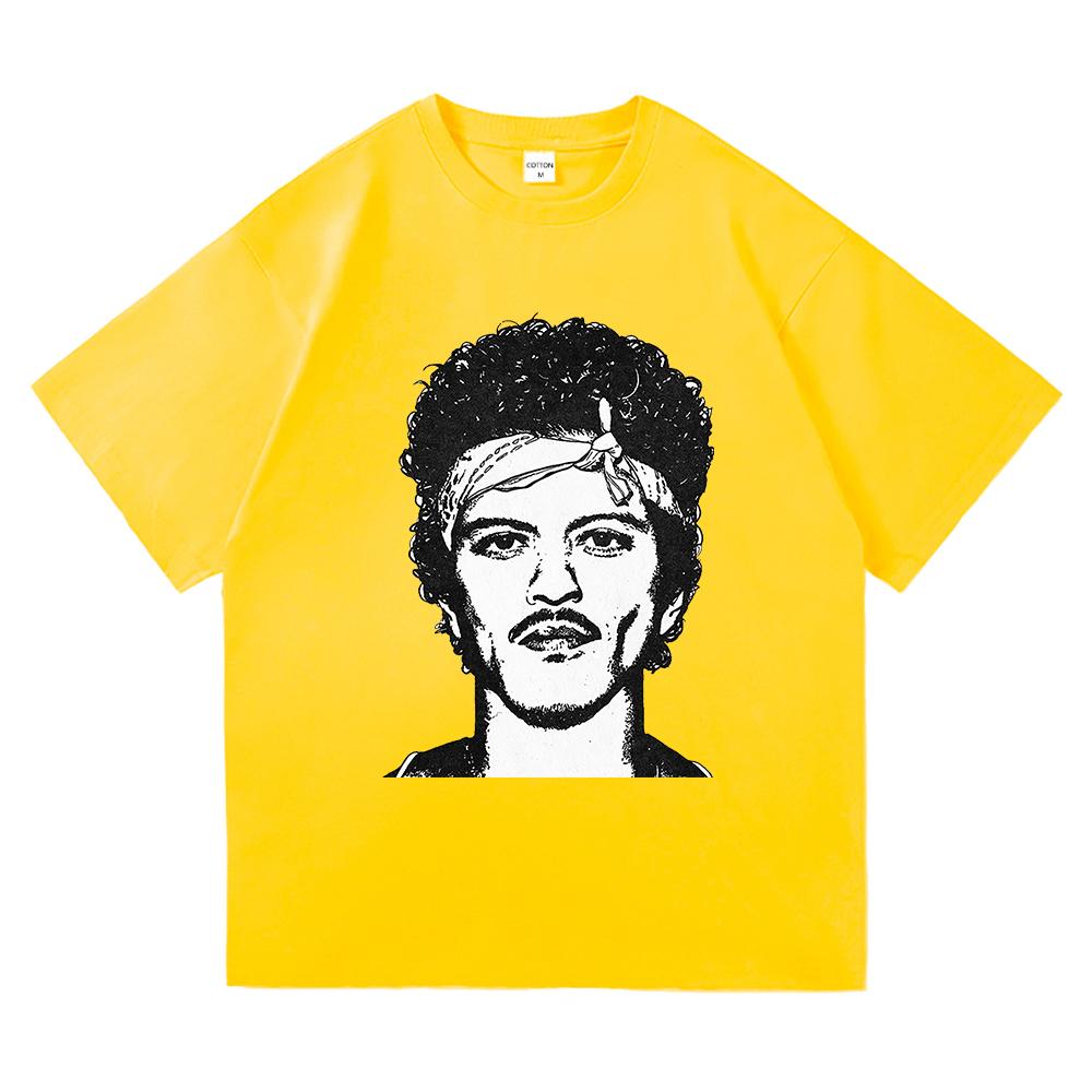 Bruno Mars The RoUnisextic Tee Shirt 2026 New Album Retro UnisexWomen Clothing Harajuku High Quality Tops Cotton TShirts Vintage