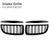 Car Front Bumper Kidney Grilles Double Line Racing Grill Gloss Black For BMW 4 Doors E90 E91 3 Series 318 320 325 330i