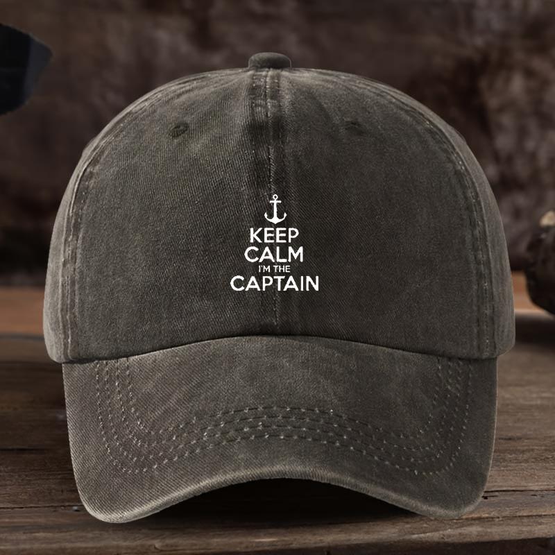 Стильная регулируемая дышащая бейсболка с принтом 'Keep I'M The Captain'