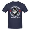 1 Piece Emotional Support Husband Do Not Pet Funny Monkey Funny 100 Cotton Tshirt Emotional Support Husband Tees Tops For Unisex