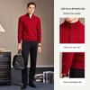 Men's Cashmere Wool Half-Zip Pullover Sweater