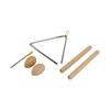 Треугольный набор ударных инструментов, деревянный музыкальный ударный инструмент, игрушка для детей дошкольного возраста