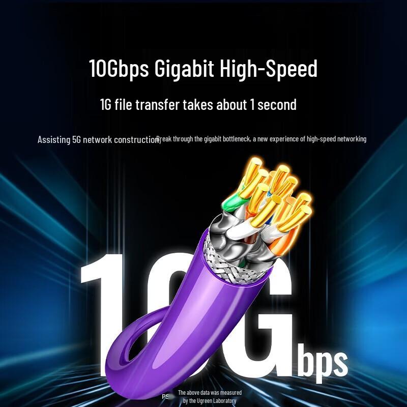 UGREEN Cat7 10 Gigabit Double Shielded Network Cable 100m