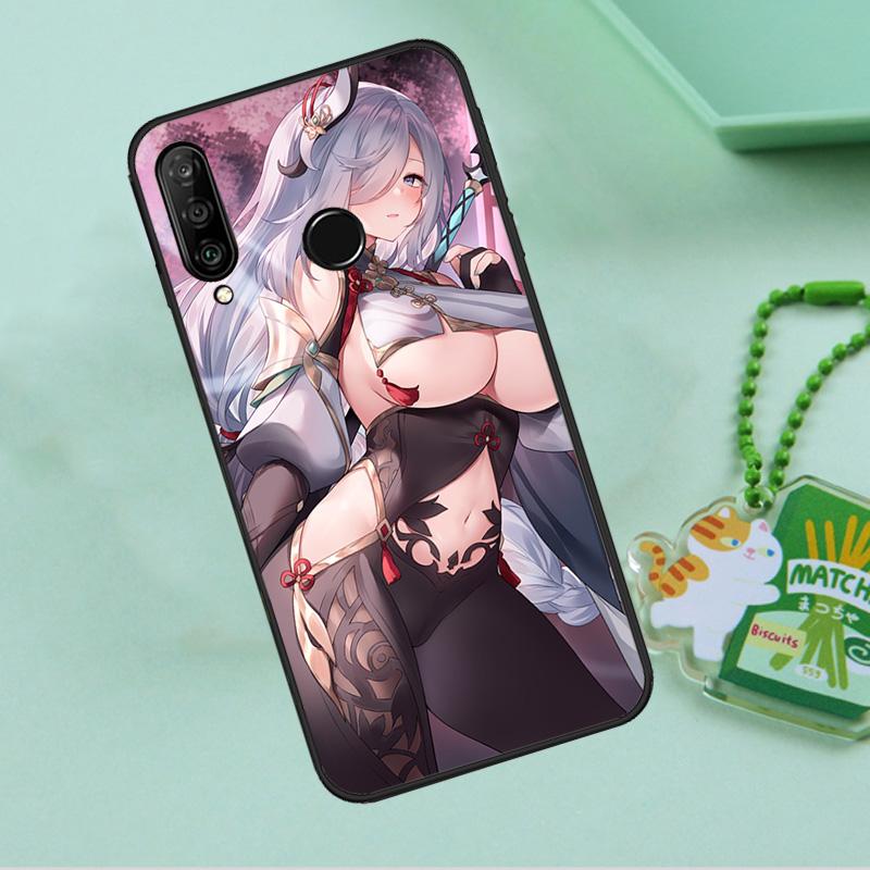 Чехол для Huawei Nova 10 9 SE 5T 12s 12i 11i Y91 Y90 Y60 Y70 Y72 Y61 P20 P40 P30 Lite P60 Pro с аниме-персонажем Шэньхэ из Genshin Impact