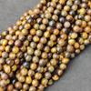 Круглые бусины из натурального золотого тигрового глаза, свободные бусины из целебных драгоценных камней, изготовление ювелирных изделий своими руками для браслета и ожерелья, размер 6 мм, 8 мм, 10 мм.