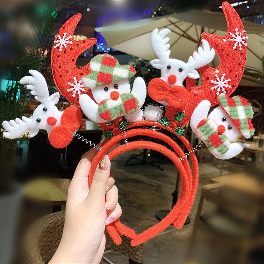 Ornaments Tree Antlers Reindeer Headwear Christmas Headbands Christmas Decorations Xmas Hairband