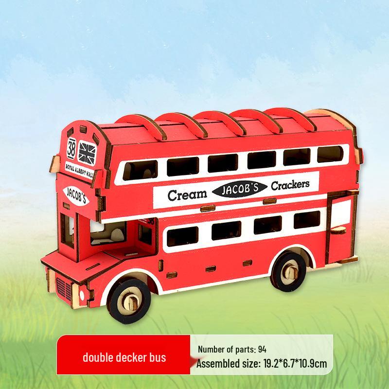 3D Деревянный Пазл Колесо Обозрения - Развивающий DIY Подарок для Детей